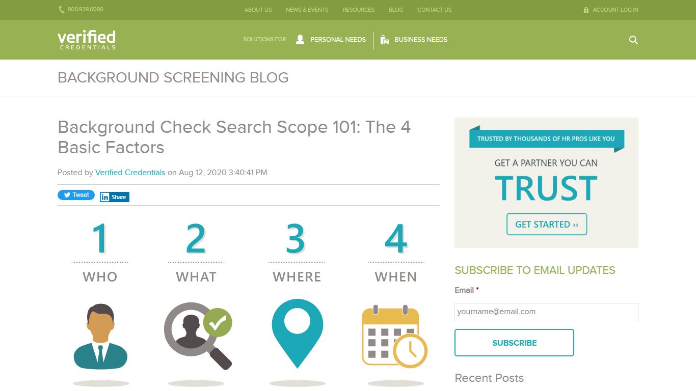 Background Check Search Scope 101: The 4 Basic Factors